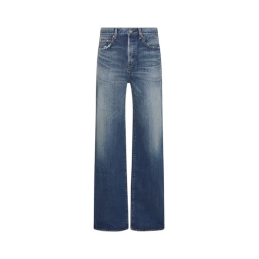 High Waist Straight Leg Jeans