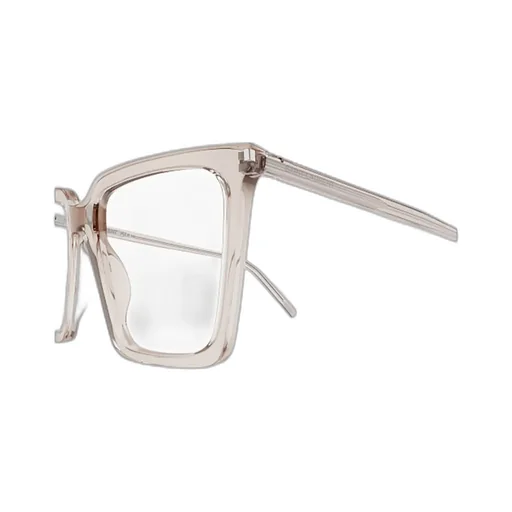 Square-Frame Transparent Sunglasses