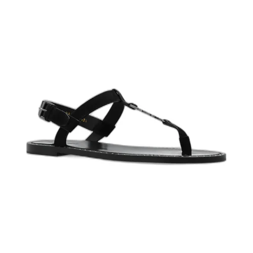 Cassandra Logo Plaque Sandals