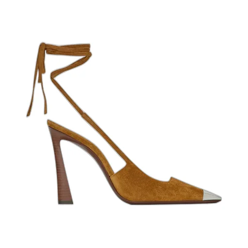 Blade Slingback Pumps In Suede
