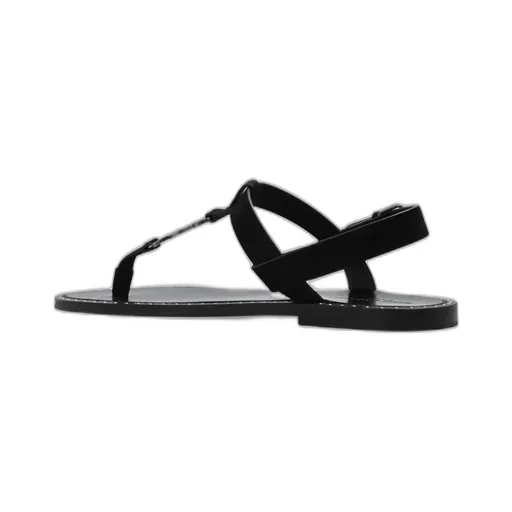Cassandra Logo Plaque Sandals