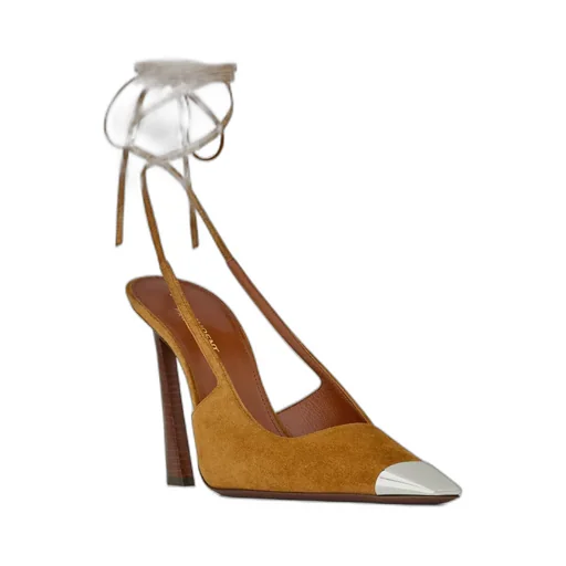 Blade Slingback Pumps In Suede