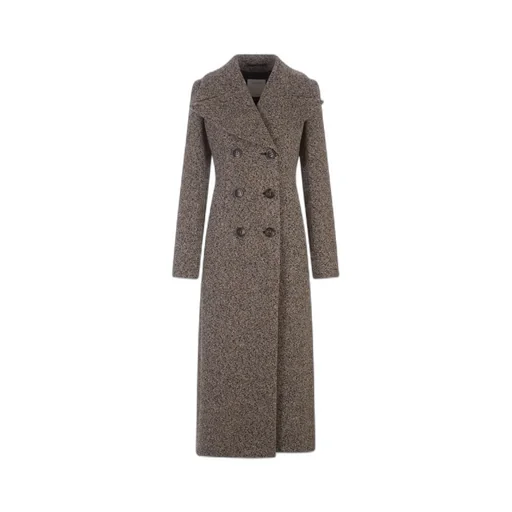 Logo Double-Breasted Coat