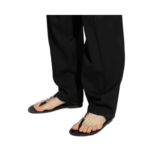 Cassandra Logo Plaque Sandals