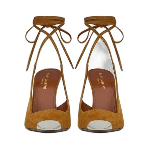 Blade Slingback Pumps In Suede