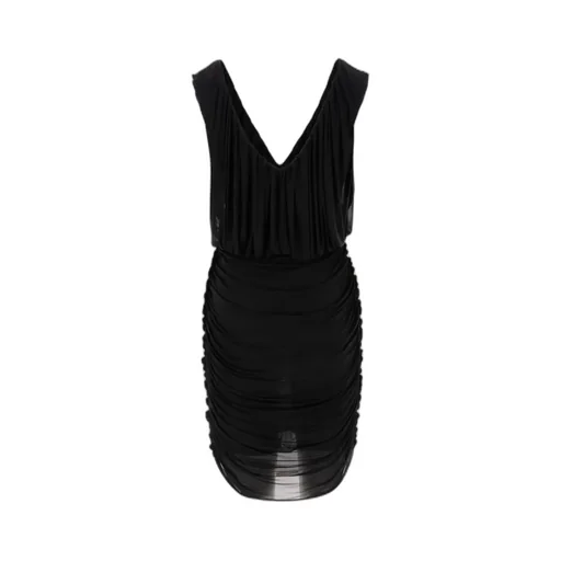 Draped Sleeveless Dress