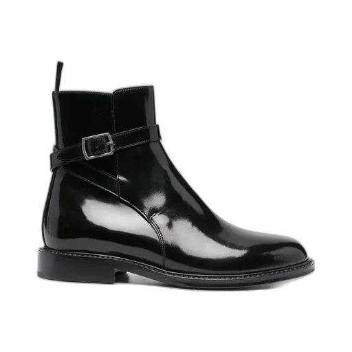 Patent Leather Ankle Boots