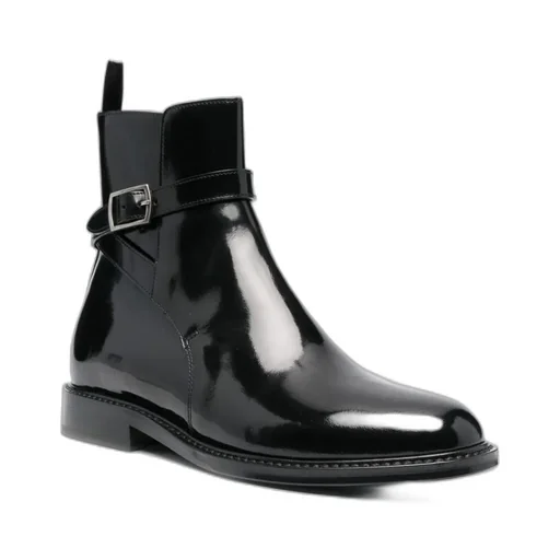 Patent Leather Ankle Boots
