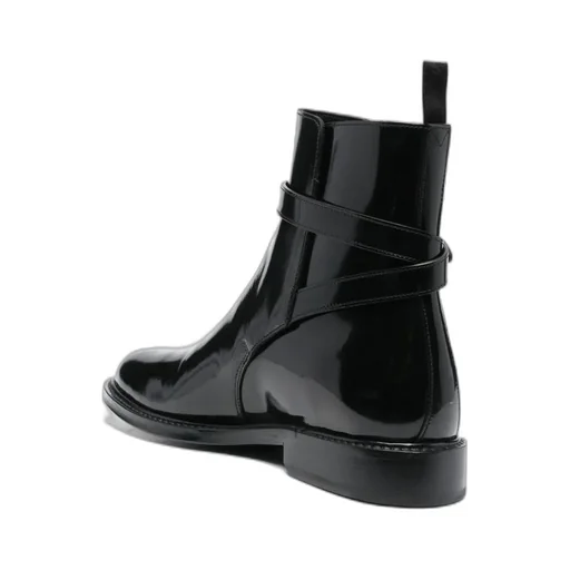 Patent Leather Ankle Boots