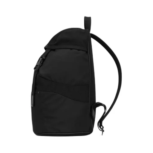 Logo Embroidered Buckle Fastening Backpack