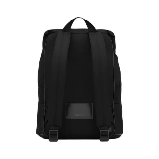 Logo Embroidered Buckle Fastening Backpack