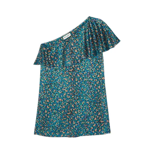 One-Shoulder Ruffled Mini Dress