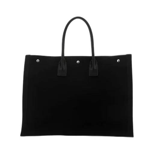 Rive Gauche Logo Printed Tote Bag