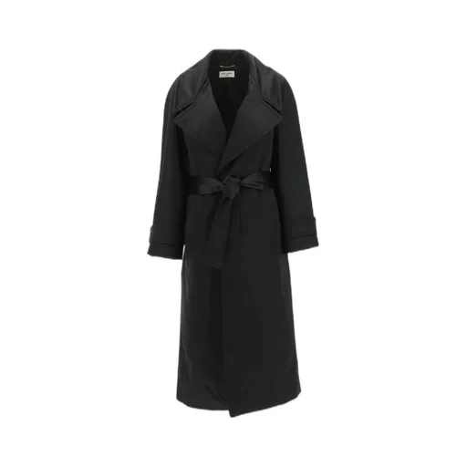 Belted Long-Sleeved Coat
