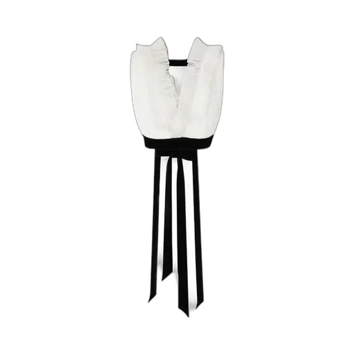 Ruffled V-Neck Blouse