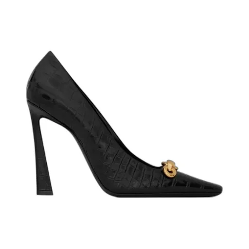 Silvana Embossed Pointed Toe Pumps