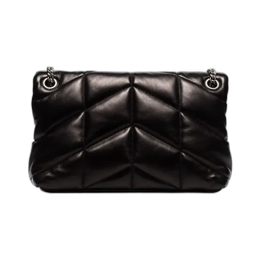 Puffer Logo Plaque Small Shoulder Bag