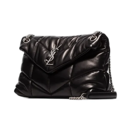 Puffer Logo Plaque Small Shoulder Bag