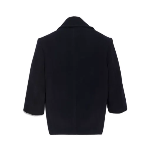 Double-Breasted Oversized Peacoat