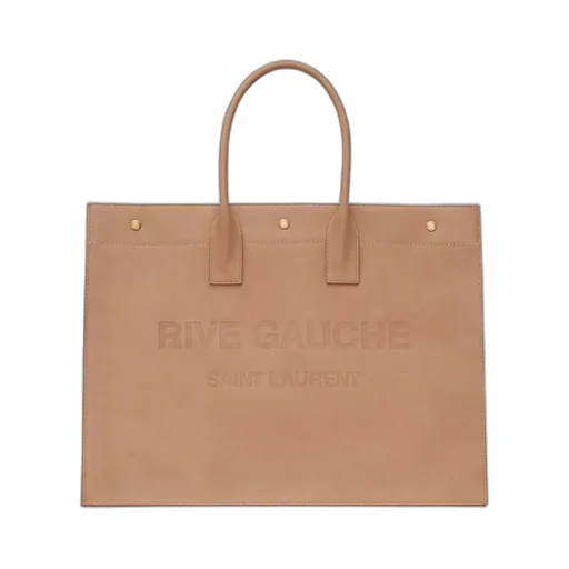 Rive Gauche Large Tote Bag In Smooth Leather