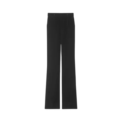 High Waist Velvet Trousers