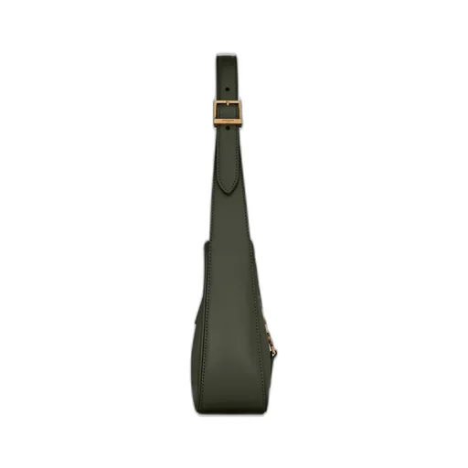 Logo Plaque Zip-Up Shoulder Bag