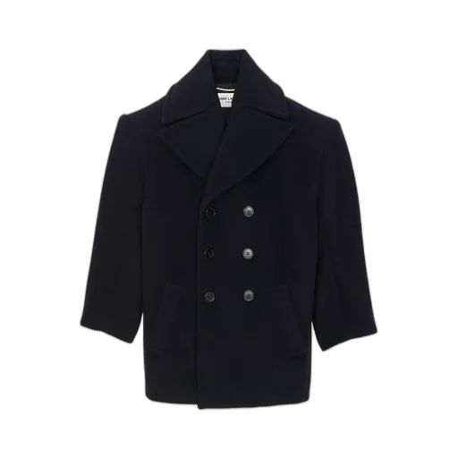 Double-Breasted Oversized Peacoat