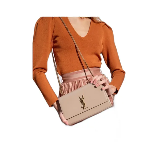 Logo Leather Shoulder Bag