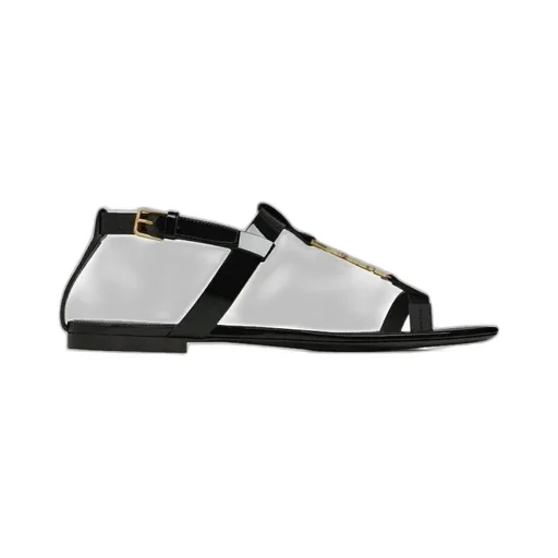 Cassandra Logo Plaque Sandals