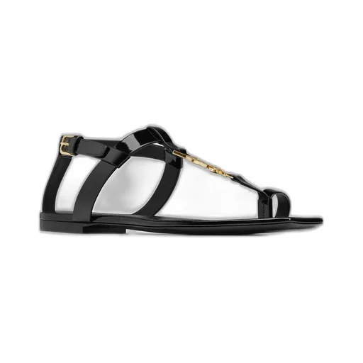 Cassandra Logo Plaque Sandals