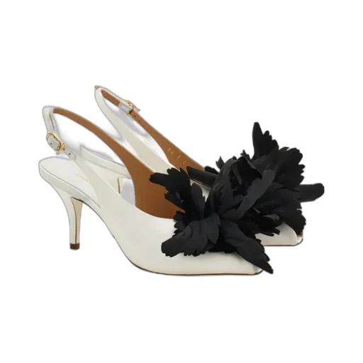 Flower Embellished Slingback