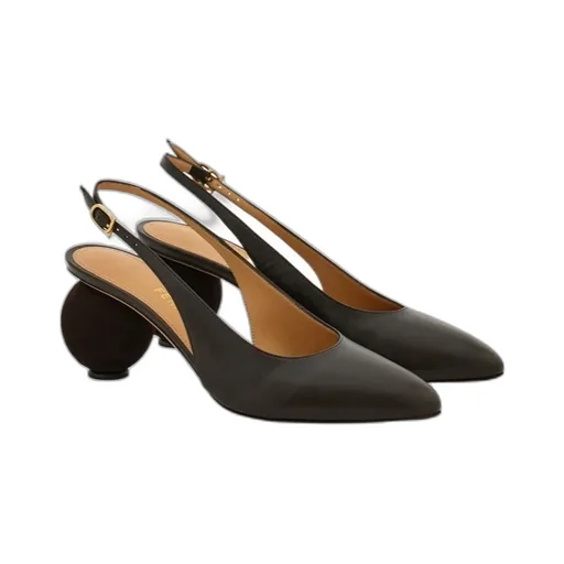 Spherical Heel Slingback Pump