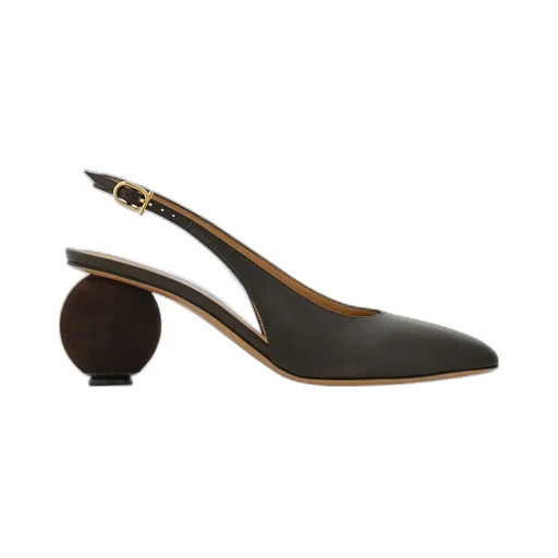Spherical Heel Slingback Pump