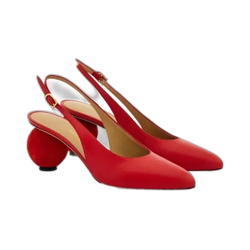 Spherical Heel Slingback Pump
