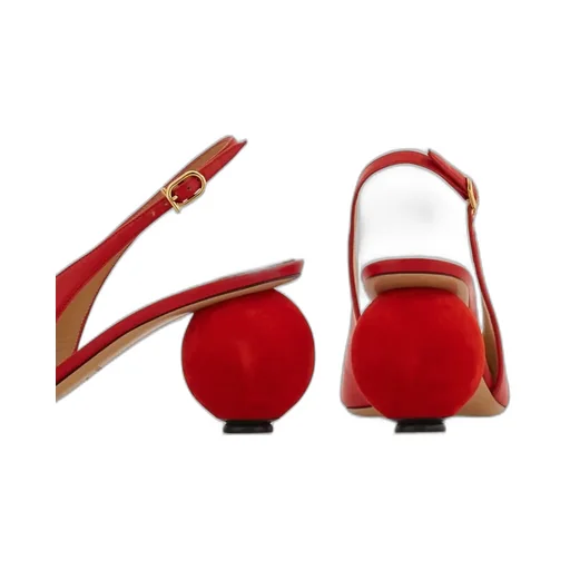 Spherical Heel Slingback Pump