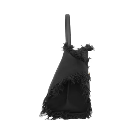 Fringed Hug Soft Shoulder Bag