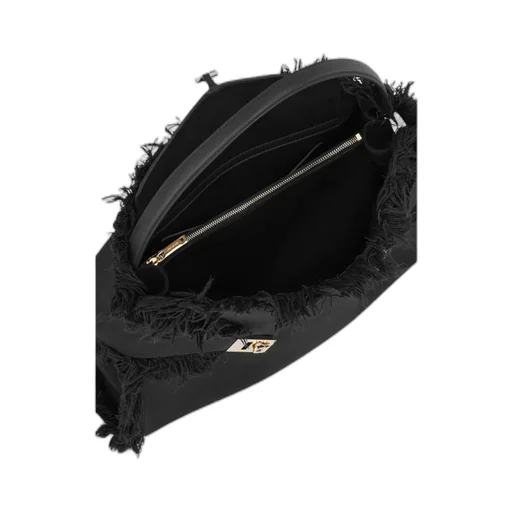 Fringed Hug Soft Shoulder Bag