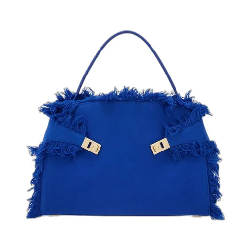 Fringed Hug Soft Shoulder Bag