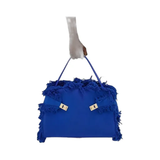 Fringed Hug Soft Shoulder Bag