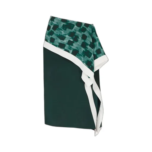 Asymmetric Skirt With Peplum Detail