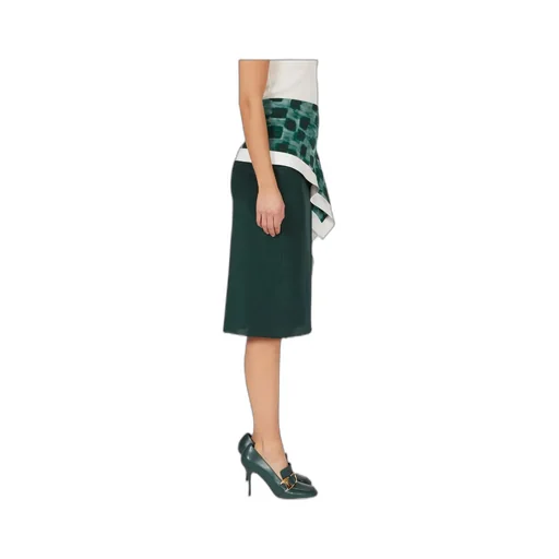 Asymmetric Skirt With Peplum Detail