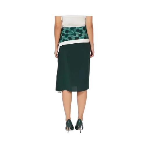 Asymmetric Skirt With Peplum Detail