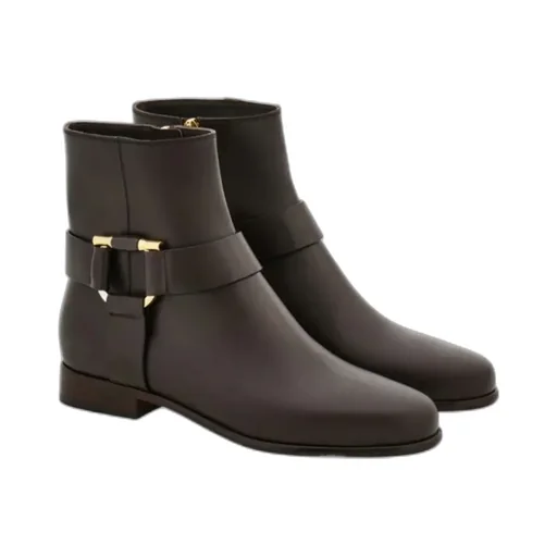 Gancini Ornament Ankle Boot