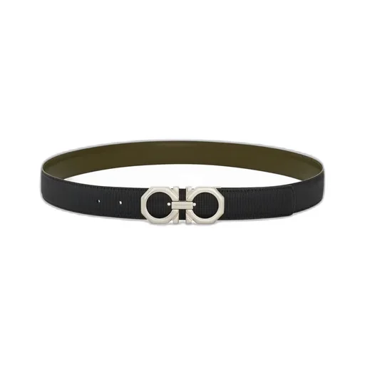 Reversible Gancini Buckle Belt