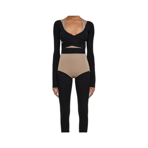 Wrap Front Long Sleeve Top