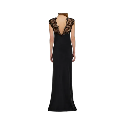 Silk Dress With Lace Detail