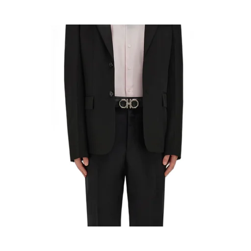 Reversible Gancini Buckle Belt