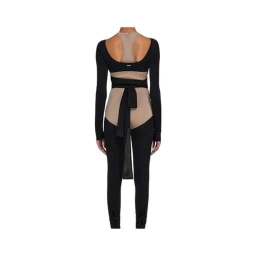 Wrap Front Long Sleeve Top