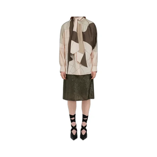 Silk Shirt With Sash