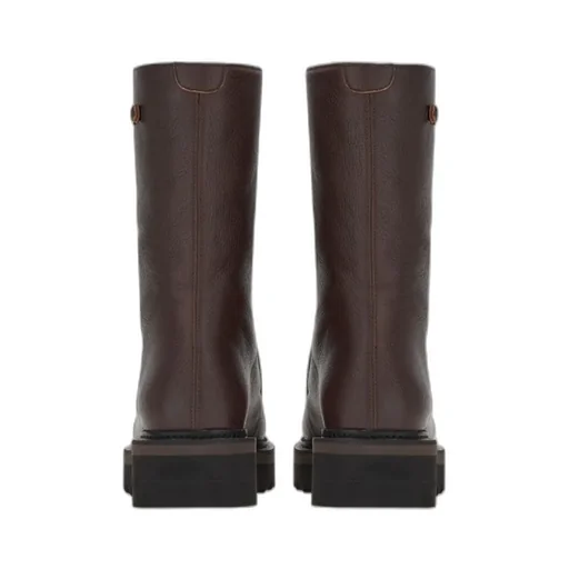 Gancini Plaque Ankle Boots